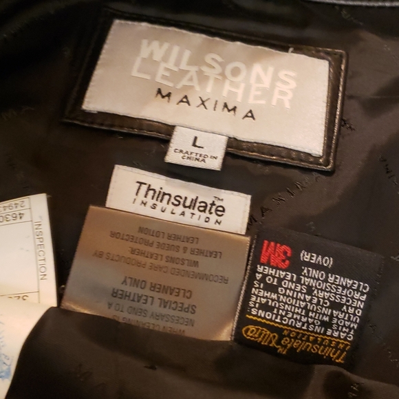 Wilson's Leather Maxima Blk Jacket Size Large - Picture 7 of 8